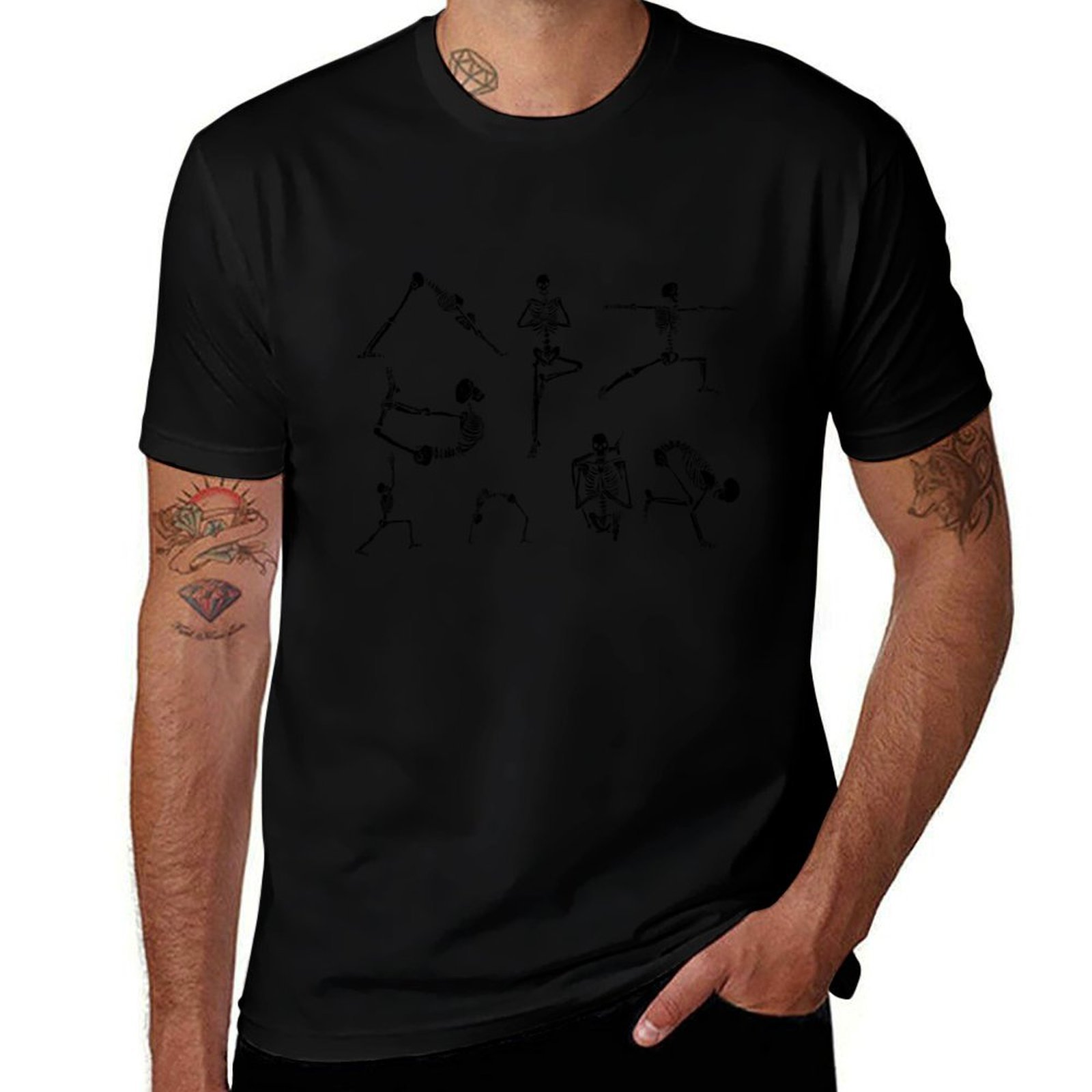 Yoga Fitness Gifts - Camiseta con Estampado de Posturas de
