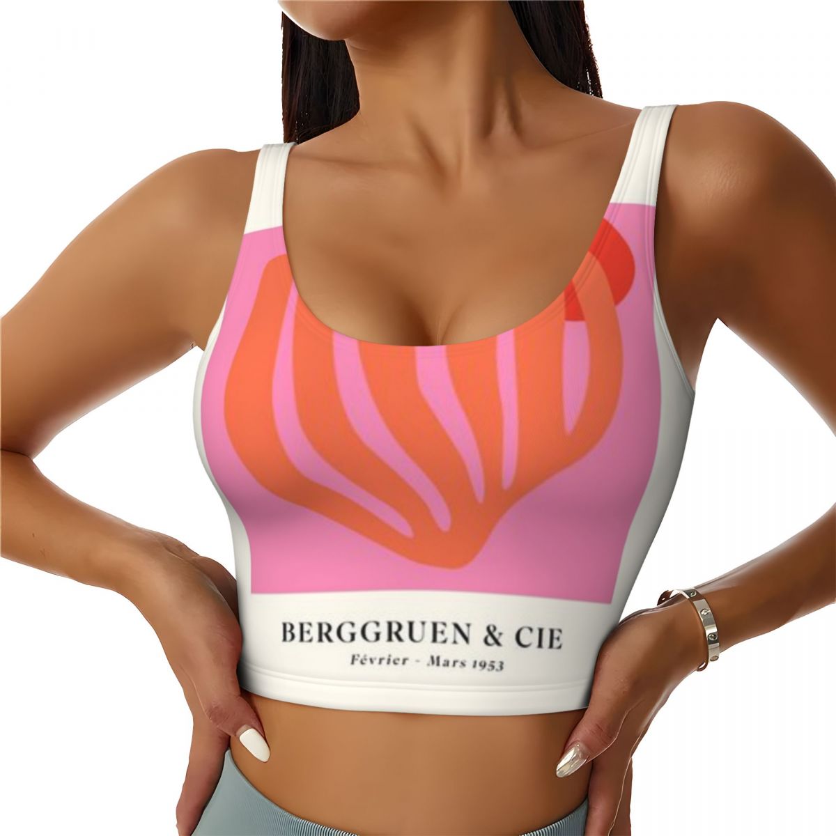Yoga Fitness Holiday - Camiseta Deportiva Ligera Matisse Papiers D