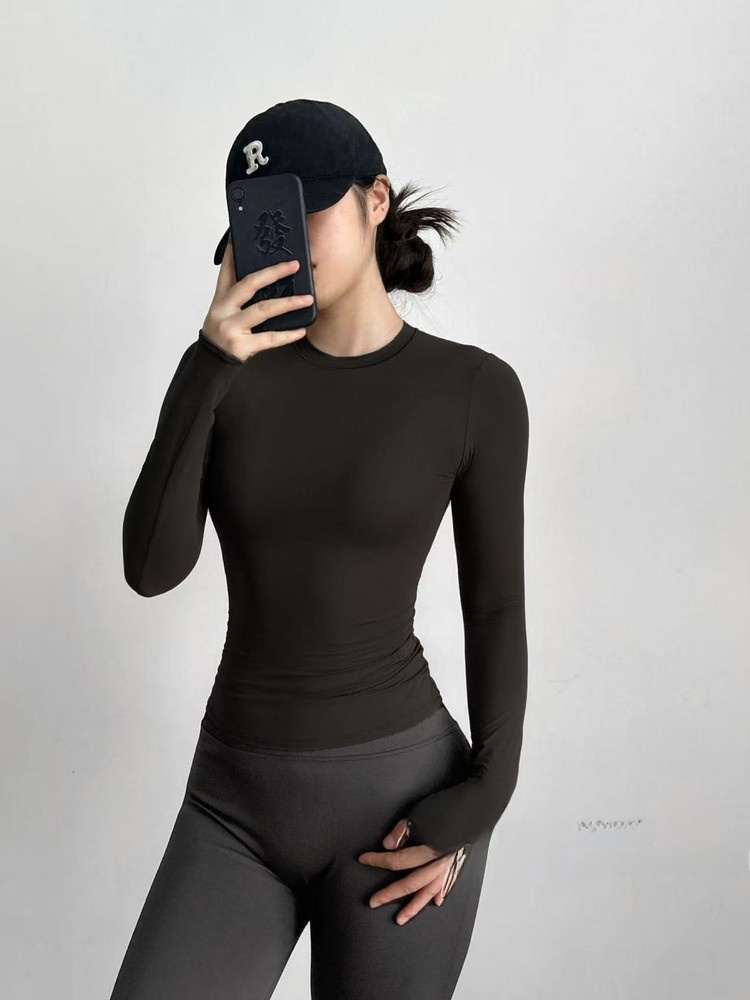 Yoga Fitness Wear - Camiseta Deportiva de Yoga de Manga