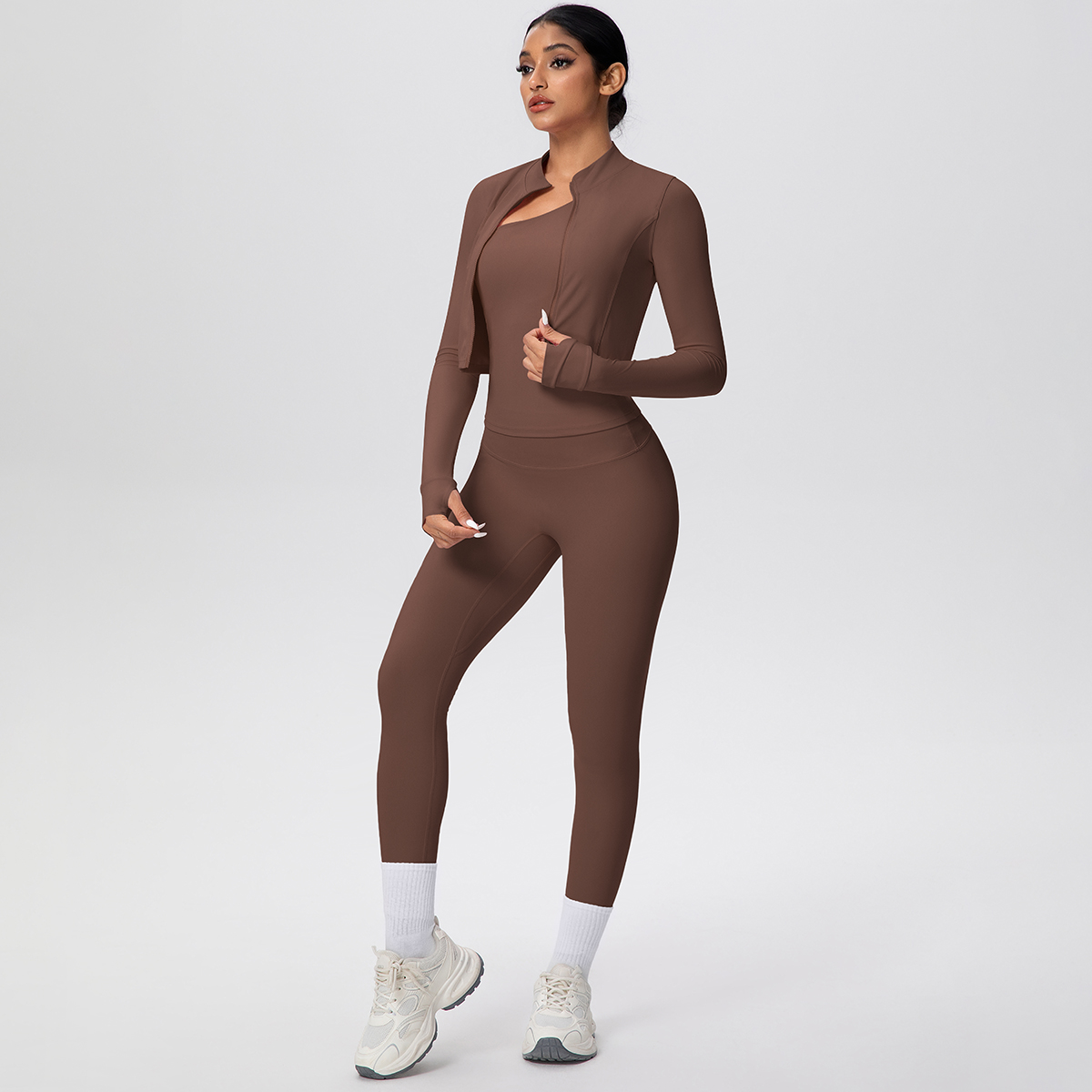 Conjunto de 3 Piezas de Ropa D - Yoga Fitness Jacket reseña y precio