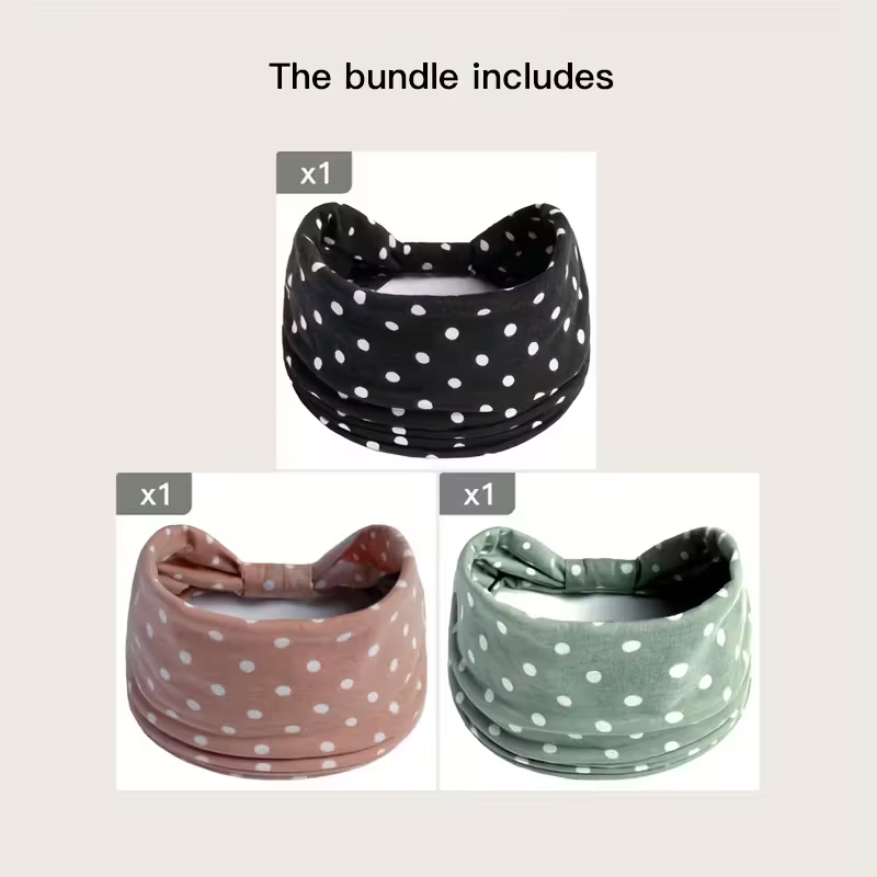 Diademas anudadas de lunares,  - Yoga Fitness Band reseña y precio
