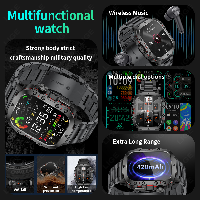Reloj inteligente militar resi - Gym Floor Mats reseña y precio