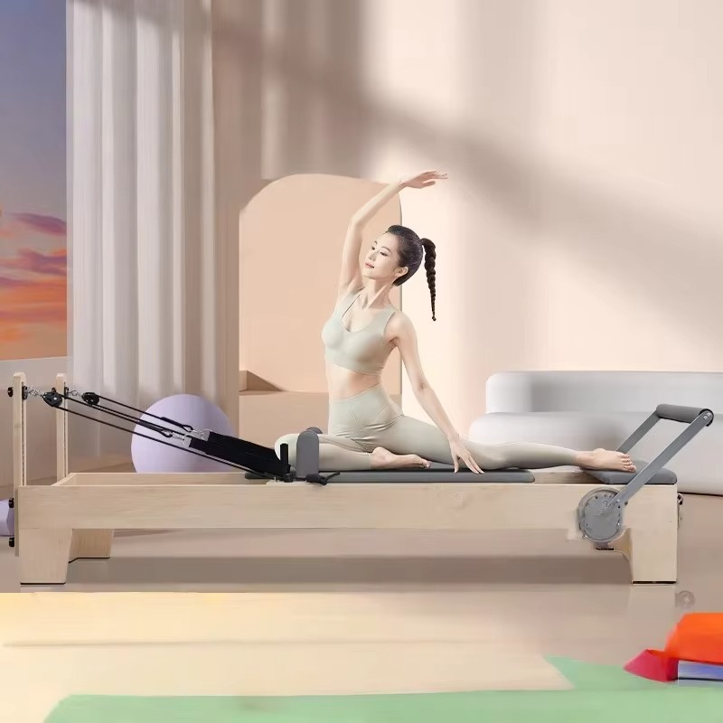 Cama de Pilates de Madera de A - Yoga Fitness Pilates Reformer reseña y precio