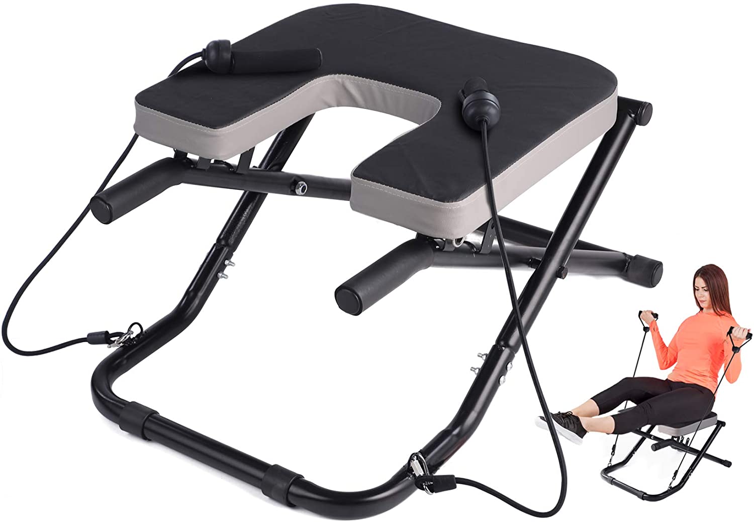 Silla plegable ajustable para  - Yoga Fitness Band reseña y precio