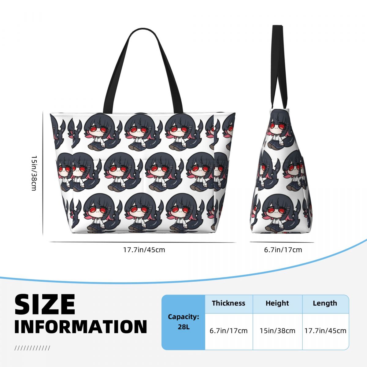 Bolsa de Playa Chibi de Anime  - Yoga Fitness Zone reseña y precio