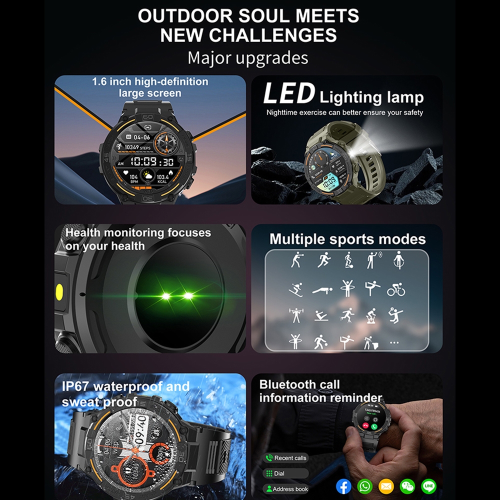 Reloj inteligente militar resi - Gym Floor Mats reseña y precio